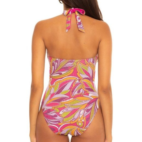 Becca by Rebecca Virtue Women's Psychedelica Nina Halter One Piece Swims… - Picture 2 of 5